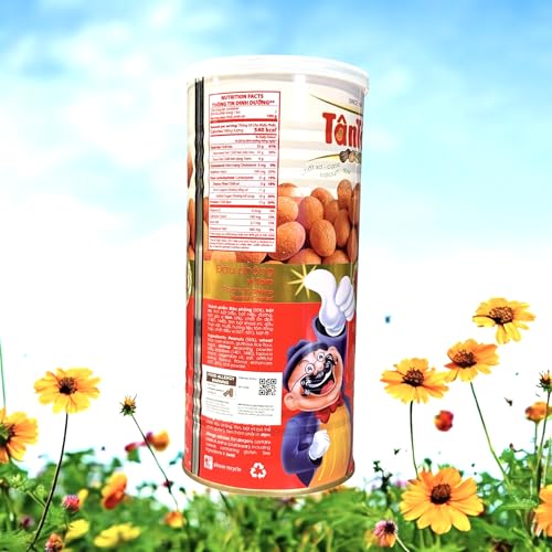 Image of Combo - Chili Lime Peanuts and Shrimp Falvour Peanuts - Dau Phong Chanh Ot va Dau Phong Vi Tom - 7 Oz per Can with 2 Cans per Order