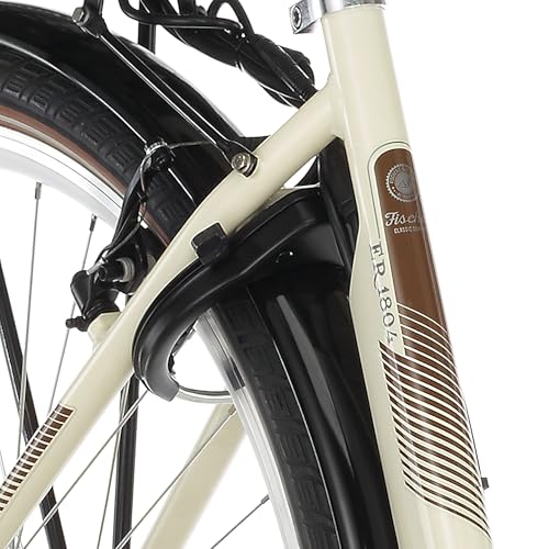 FISCHER E-Bike City CITA ER 1804, Elektrofahrrad für Damen und Herren, RH 48 cm, Frontmotor 32 Nm, 36 V Akku