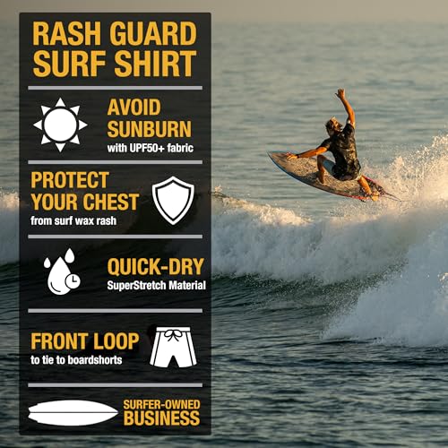 Ho Stevie! Men’s Rash Guard - Short Sleeve Loose Fitting Surf Swim Shirt - UV Protection UPF 50+2