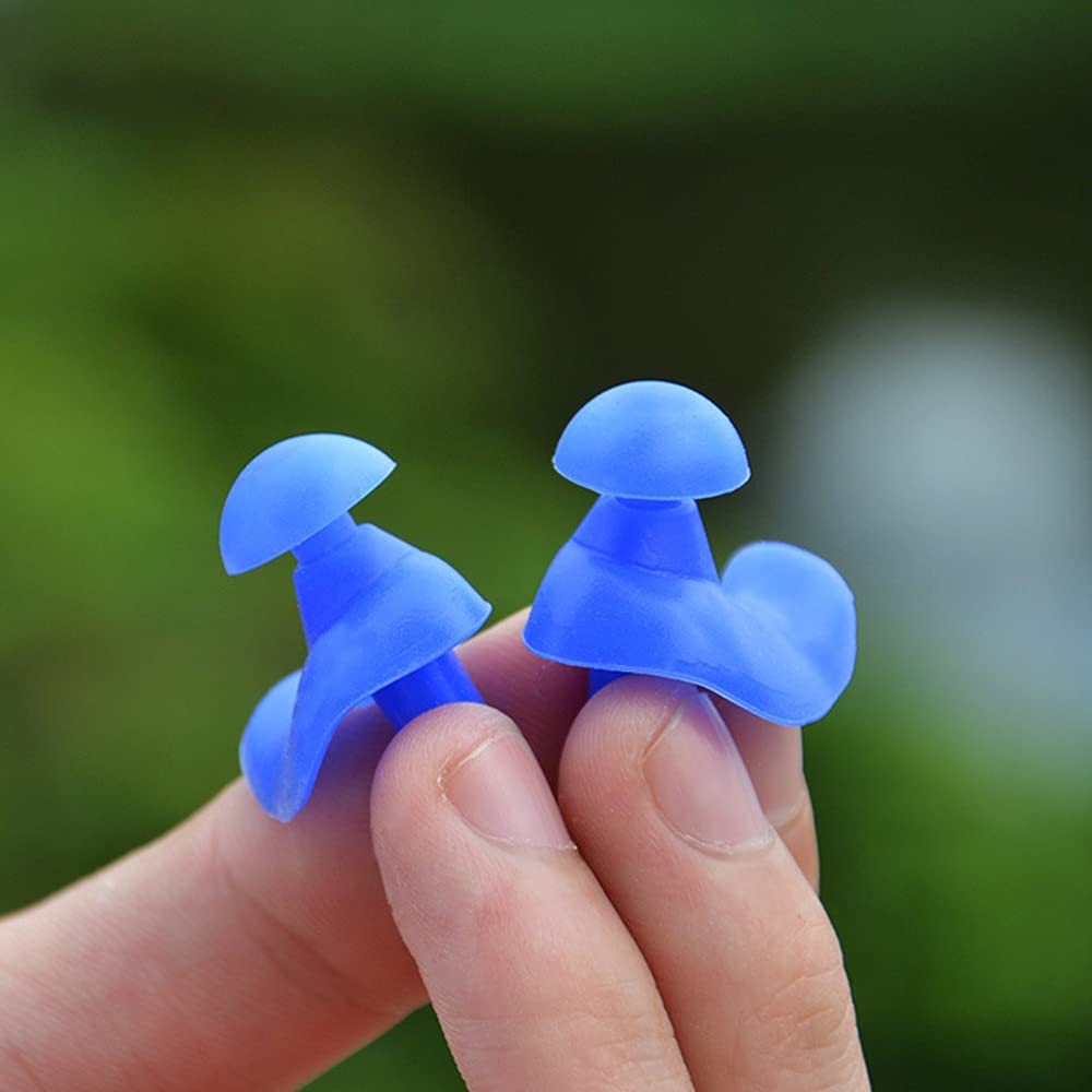 Cuffia Da Nuoto In Silicone 2 Pezzi: Proteggi Orecchie E Capelli Con Tappi E Clip Naso Inclusi – Perfetta Per Donne, Uomini E Bambini (nero/rosa) - 2
