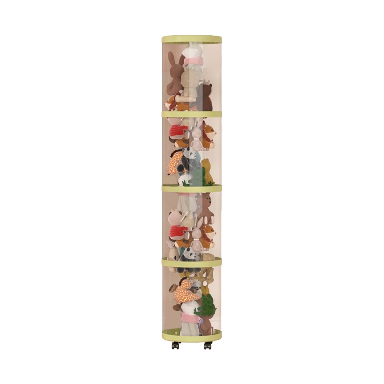 Generisch Stuffed Animal Storage Tube pluszowe zwierzątko organizer | Estetyczna jasna przestrzeń do przechowywania do salonu szafa na ubrania pokój dziecięcy sypialnia gospodarstwo domowe