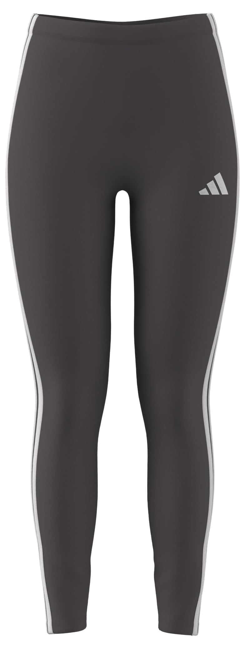 Adidas Damen Essentials 3-Stripes Cotton Leggings, Grey strata/White, S