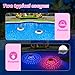 Goallim Solar Floating Pool Lights Flamingo Dynamic Lighting Effect, RGB Color Changing Auto Glow Flamingo Pool Lights That Float, IP68 Waterproof Hangable Floating Lights for Pool Party Decor - 2PCS
