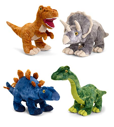 Keel Toys SE6580 38cm Keeleco Dinosaurs 100% Recycled 100% Huggable ASSORTED ONE SUPPLIED AT RANDOM