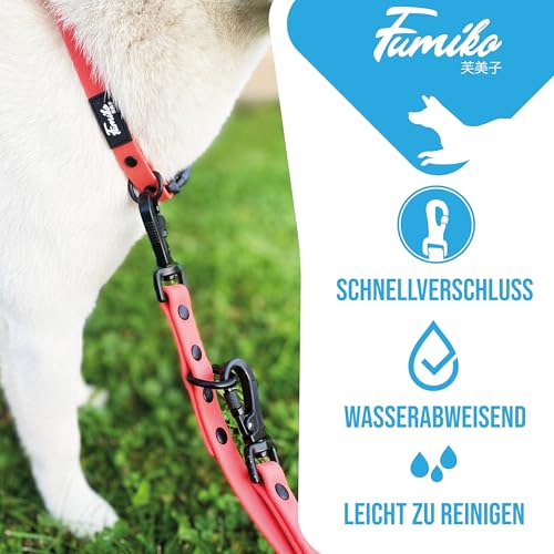Fumiko® Hundehalsband aus Biothane versch.größen (Sam´s Blue, S)