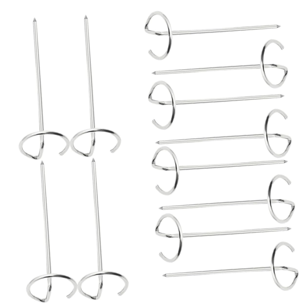 INOOMP 40pezzi Spiedini Inossidabile Per Friggitrice Ad Aria Spiedini Riutilizzabili Per Bbq e Grigliate Accessorio Verticale Per Cottura Uniforme Di Pesce e Verdure