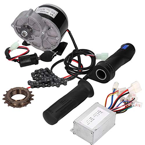 Alomejor Kit Motore a Spazzola Kit di Conversione Elettrico 24v 250w per Scooter Elettrico Bicicletta
