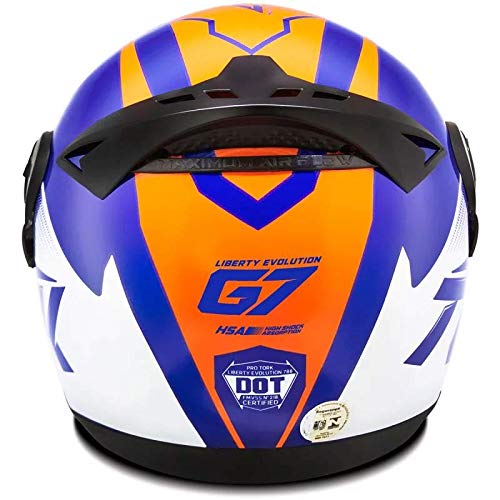 Pro Tork Capacete Evolution G7 60 multicor (Azul/Laranja/Preto)