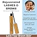 Rejuvenated LASHES & BROWS™ Advanced Growth Serum for Skin-of-Color, Grow Longer Thicker, No Irritation Peptides Vitamins, .17 Oz, Beauty of the Nile®