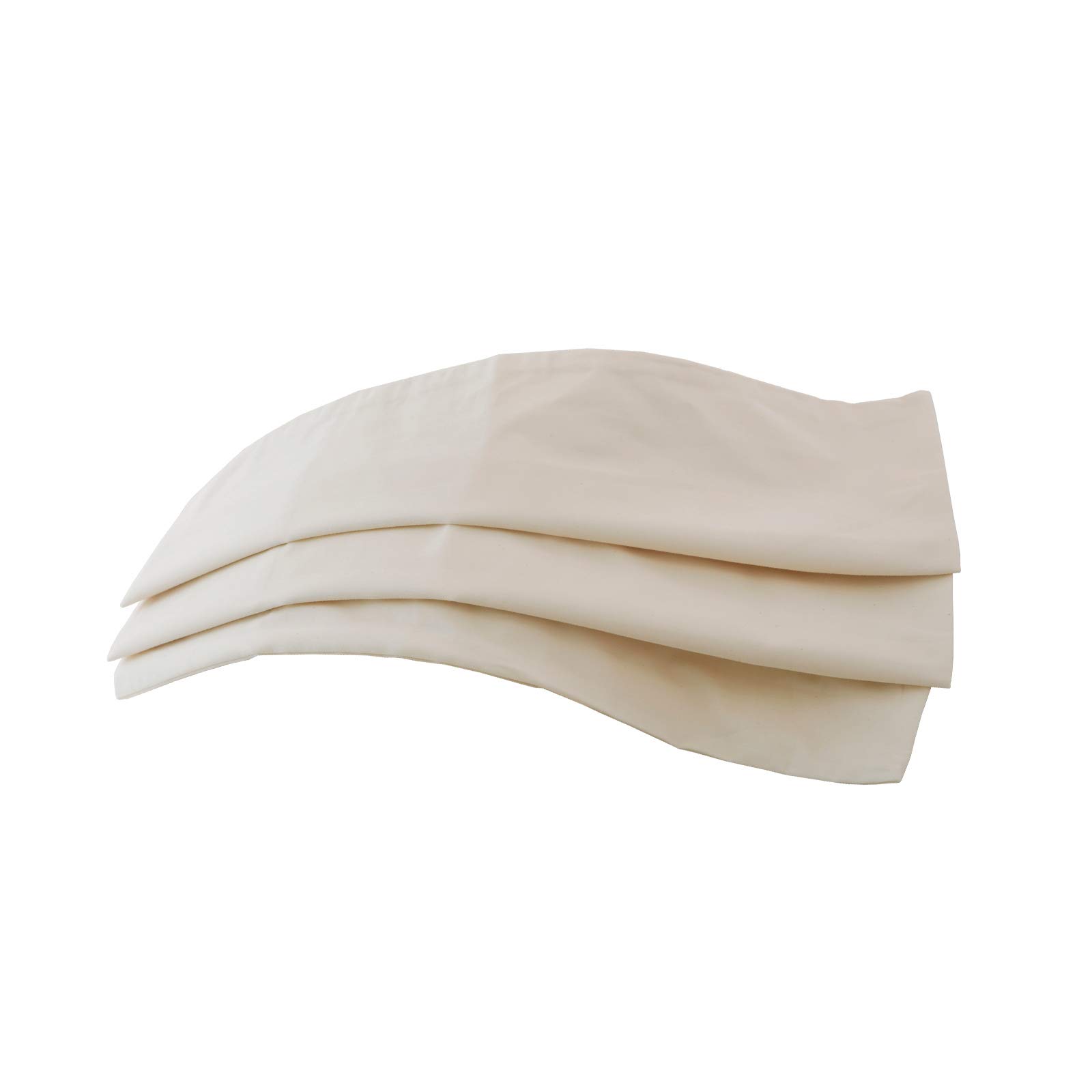 Organic Cotton Pillow Case - One Pack 13"x 18" Kids Pillow Pillowcase with No Zipper - 300 TC Thread Count - Soft, Safe and Hypoallergenic - Off White