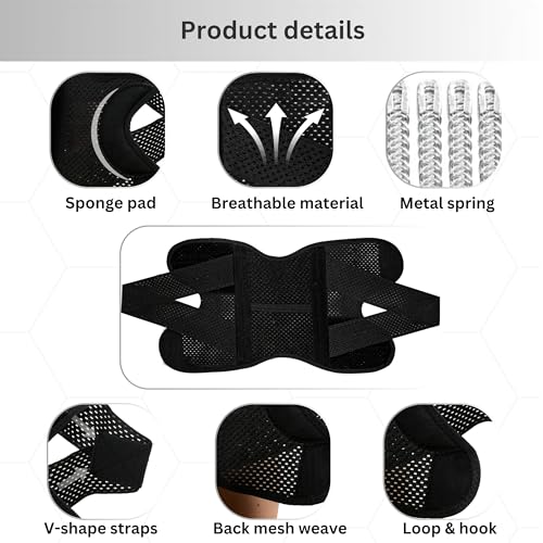 Image of Wonder Care Adjustable Wrap Knee Support Brace, Air Mesh Fabric Knee Brace Cap for Pain Relief, Sports, Arthritis, Running Protection for Men & Women (1, M)