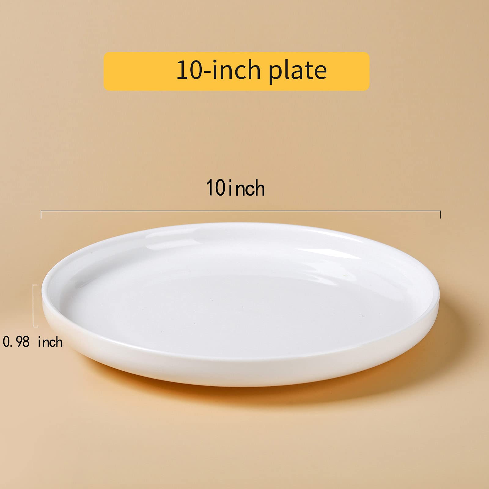 Set 4 Ciotole Per Pasta E Zuppa - Porcellana Bianca, 350ml, Ø30cm | Per Ristorante, Casa E Chef - Foto 10