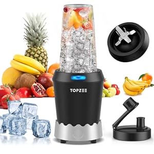 Blender for Smoothies, 1000W Blenders for Kitchen, Dishwasher Safe with 24oz Easy Go Cups, Max 1200W