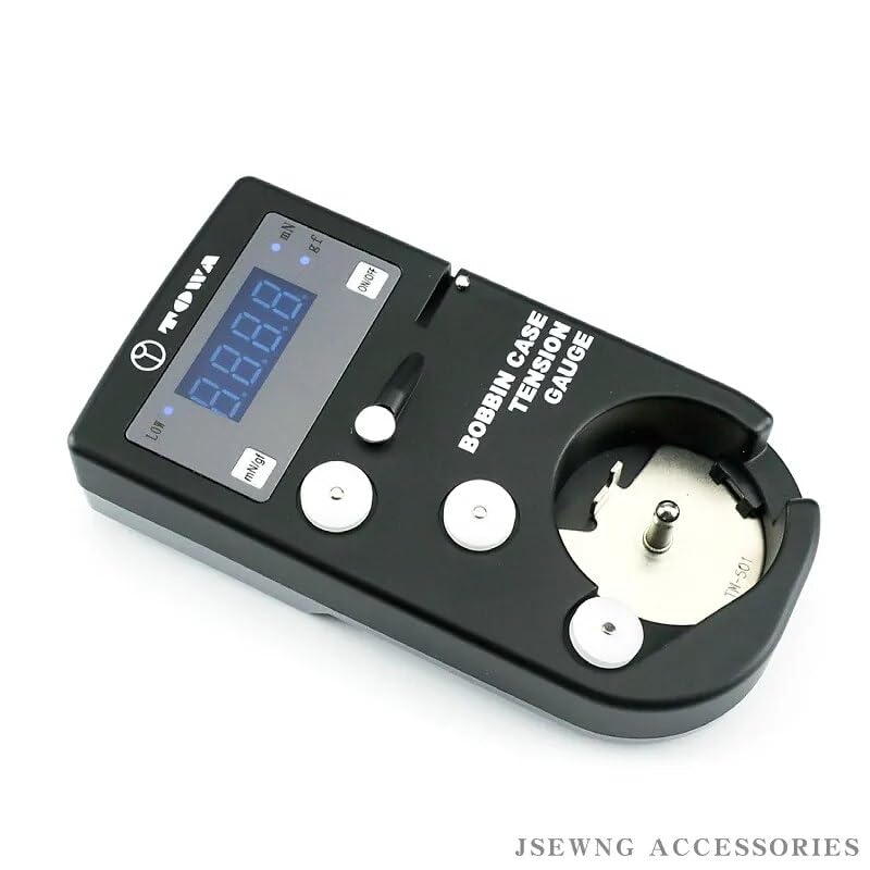 Blooy - DTM-A1 TOWA Digital Tension Gauge Guide Device Sewing Accessories For "L" Type Bobbin Case Made In Japan (DTM-A1+TM-501) (Black) - Image 3