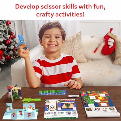 Image of Skillmatics Scissor Skills Activity Book - Snip Snip, 25 Fun Cutting & Creative Activities for Preschoolers, 2 Child-Safe Scissors, Fine Motor Skills Craft Kit, Gifts for Kids Ages 3, 4, 5, 6, 7