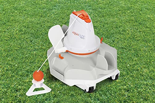 Bestway Flowclear Aquaglide Automatic Pool Cleaning Robot | Robotic Vacuum Cleaner Features Cordless, Rechargeable Battery | Designed For Flat-Bottom Above Ground And Inground Swimming Pools #TOP1