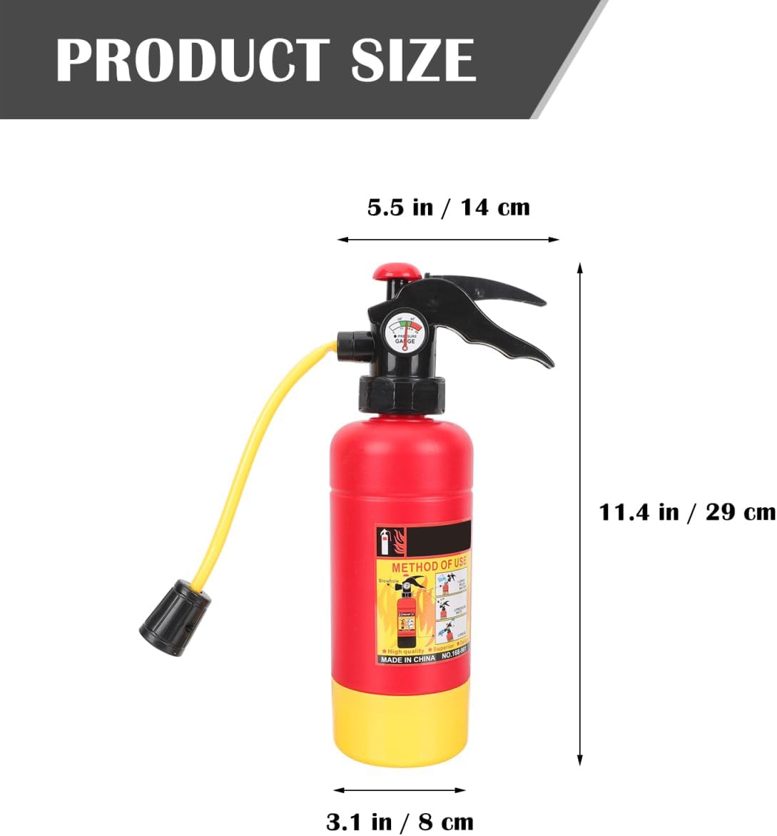 Angoily Realistic Mini Fire Extinguisher Toy, Portable Water Spraying Fire Extinguisher for Boys and Girls, Water Gun for Summer Outdoor Plaything, Beach Fun, Cosplay Props, Swimming Pool