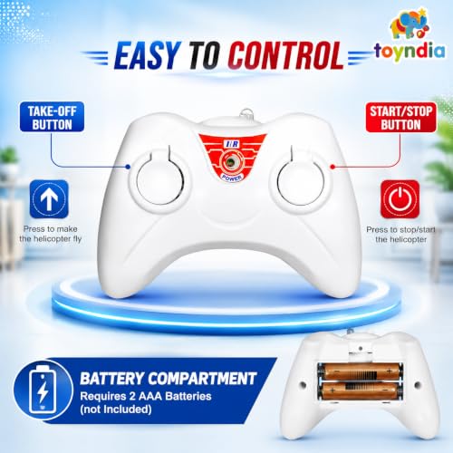 Image of Remote Control Helicopter for Kids with Hand Sensor Auto-Lift & LED Lights | USB Rechargeable RC Flying Helicopter Toy with Up & Down Control | Outdoor Gift for Boys & Girls (Random Colors)