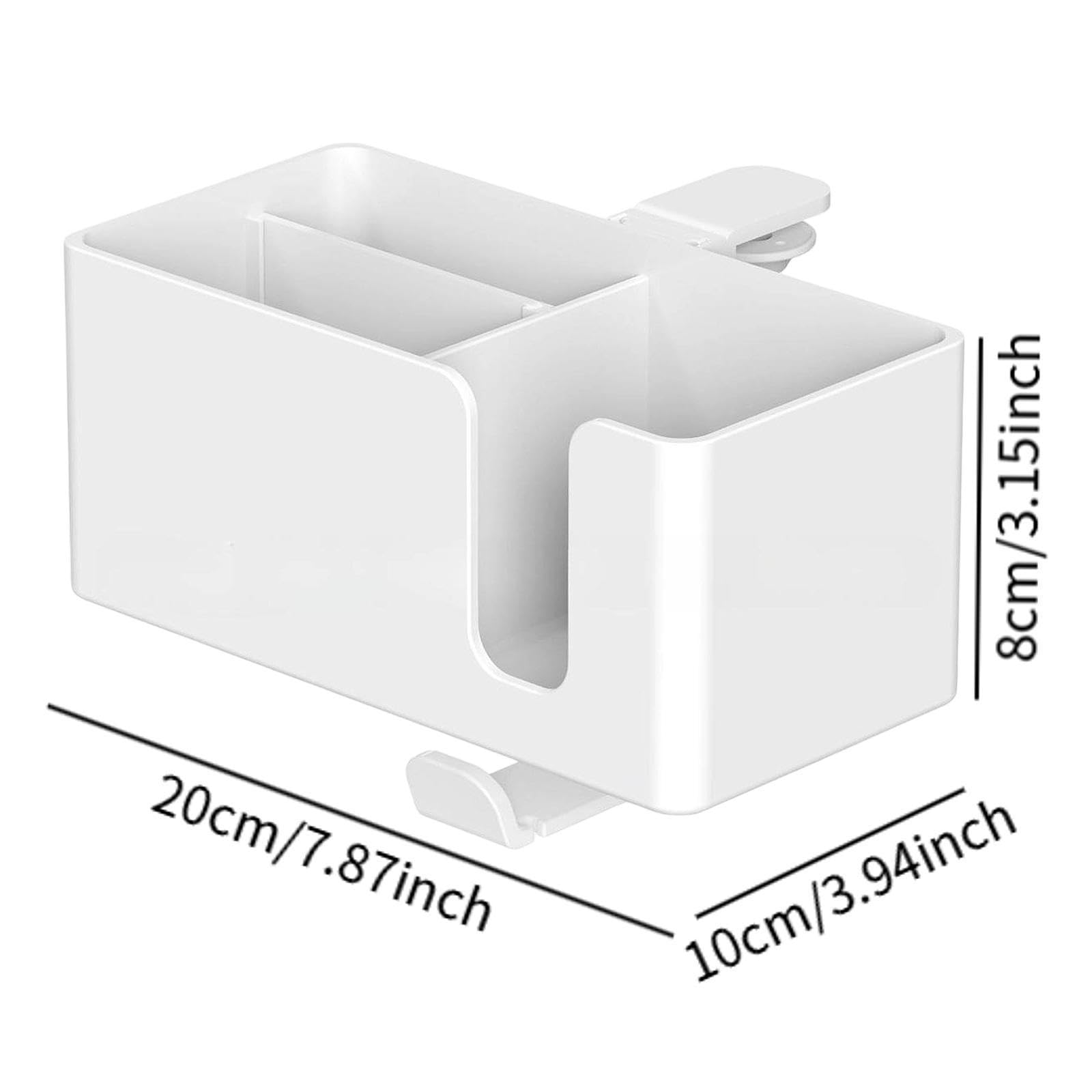 MagiDeal Portaoggetti Da Scrivania, Portabicchieri, Portapenne, Portaoggetti con Gancio per Cuffie, Bianco