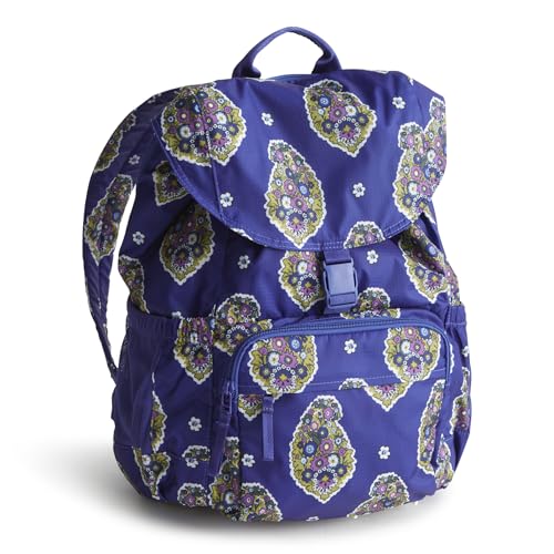 Image of Vera Bradley Women's Ripstop Berkhill Backpack, Kew Gardens Blue, One Size