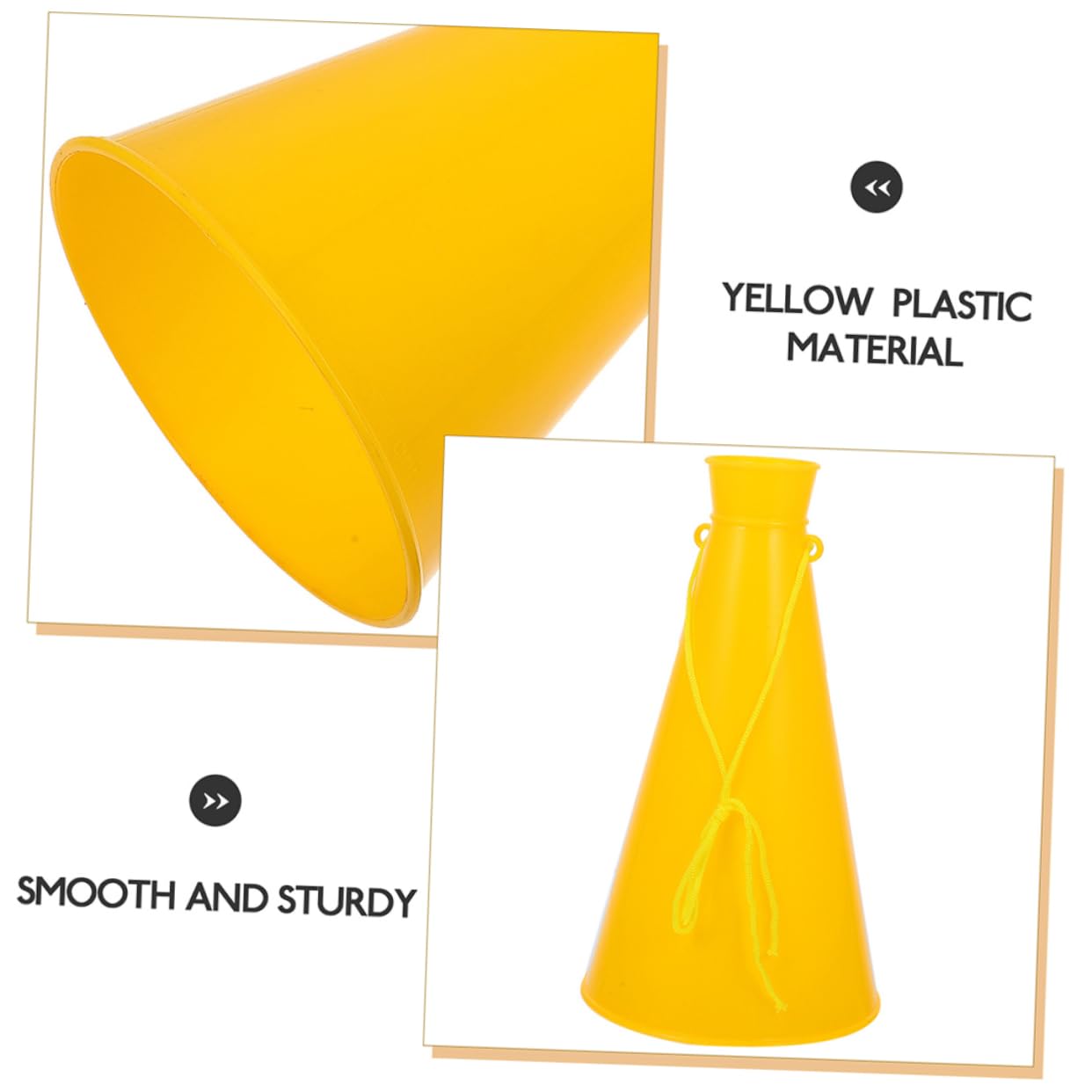 HANABASS Handheld Megaphones Speaker 6pcs Mini Megaphone Cheer Props for Cheerleaders Sports Match Games Noisemaker Toy for Party