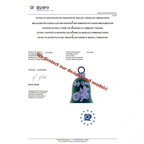 MOCY BELL - Clochette moto Lady Biker Guardian