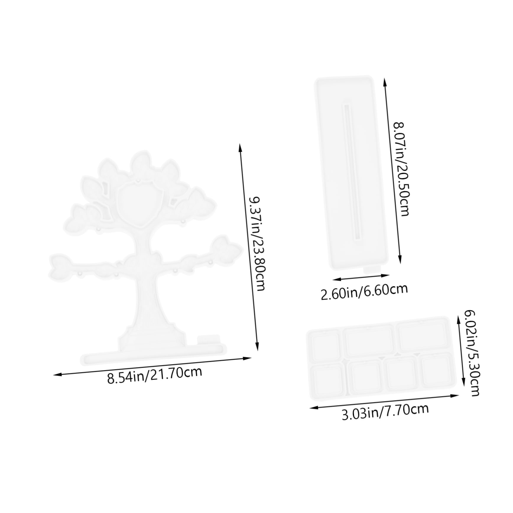 Gogogmee Unique Tree Frame Mold for Epoxy DIY Photo Frame Bracket Desktop Decor