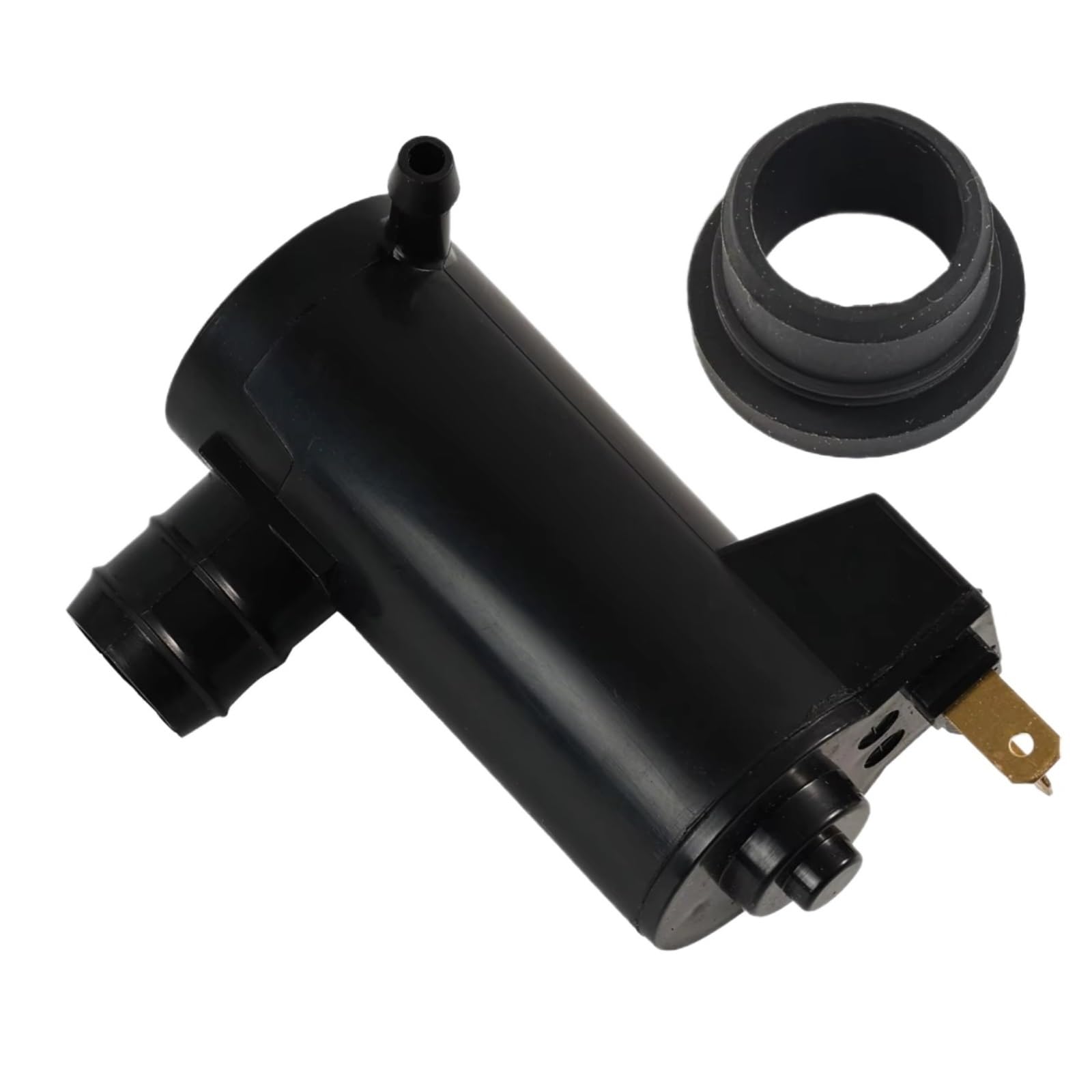 Car Washer Pump Compatible with Fit for Jazz for Mk2 2002-2008 Car Wiper Front Windshield Windscreen Wiper Washer Pump Motor with Grommet 6085824