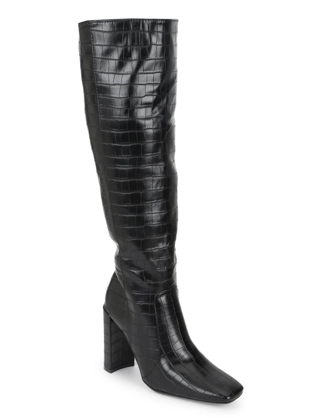 TRUFFLE COLLECTION Women's DONTE3 Black PU Boots