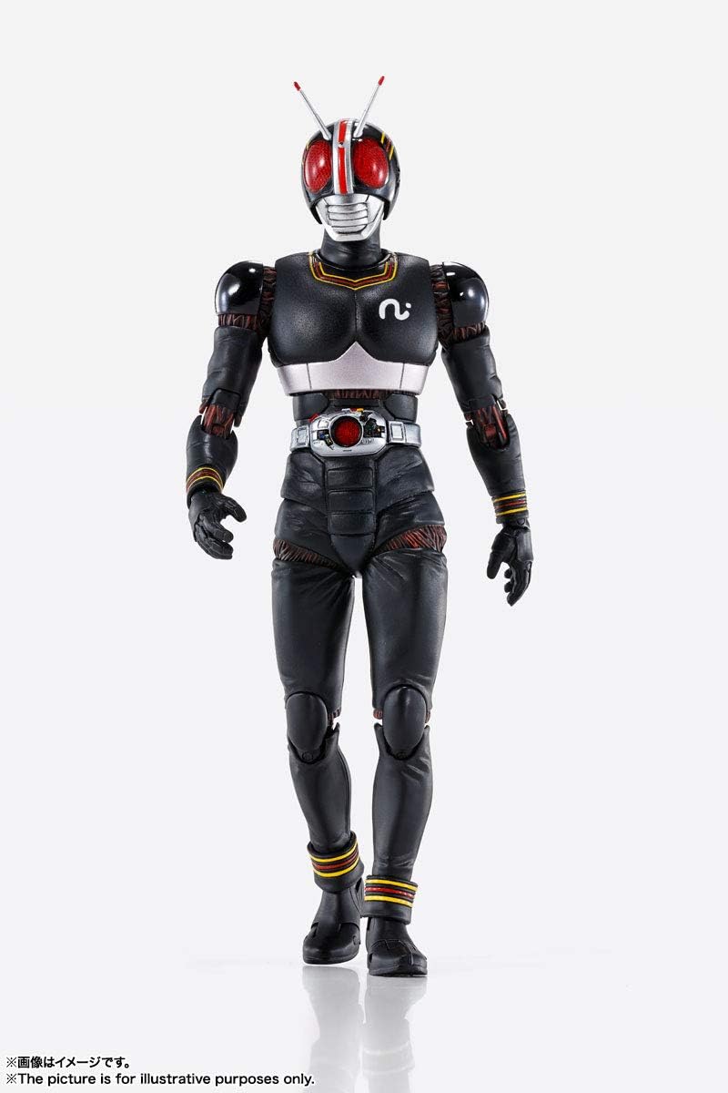 S.H. Figuarts (True Bone Carving Method) Kamen Rider Black, Approx. 5.9 inches (150 mm), ABS & PVC Pre-painted Action Figure