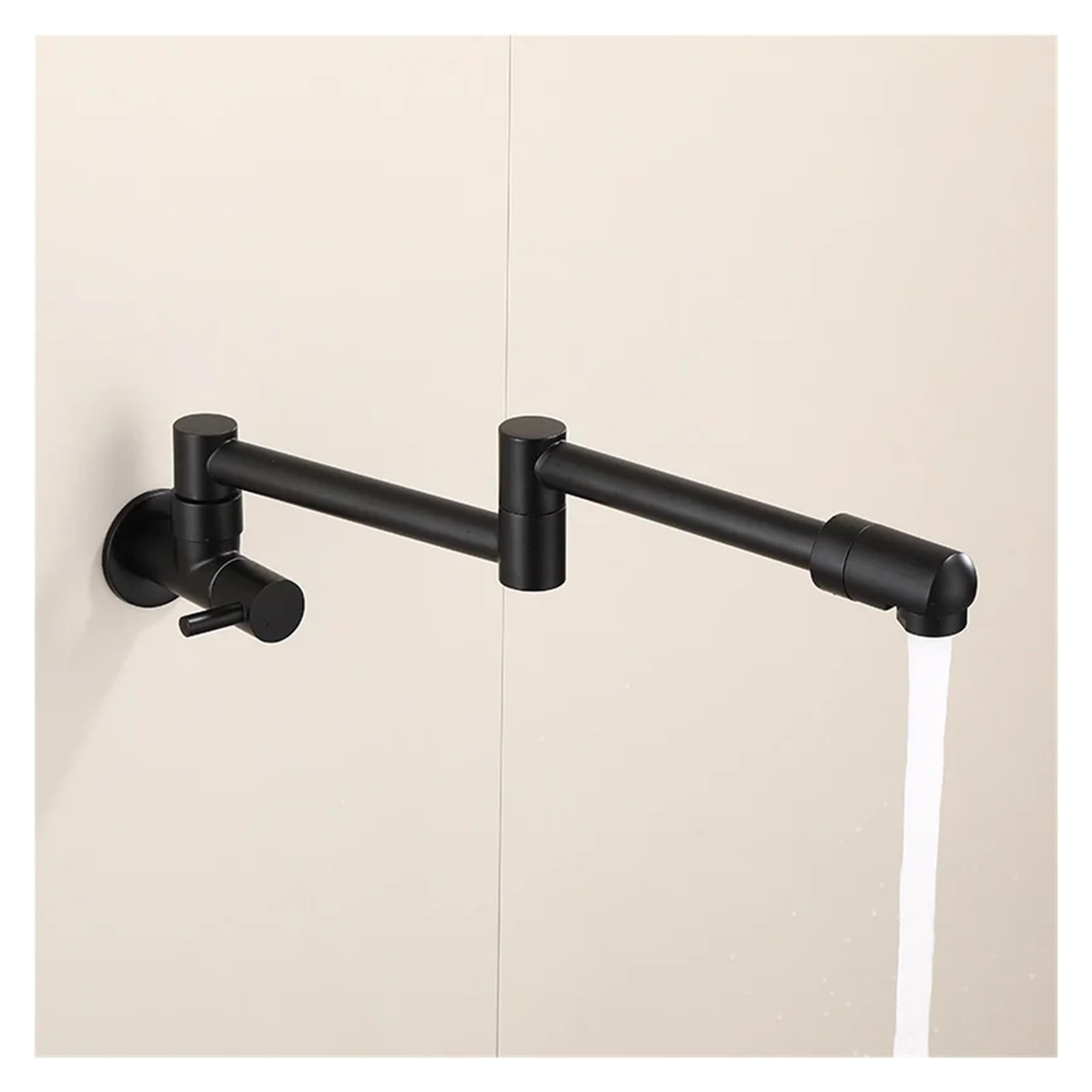 Grifos mezcladores para Fregadero Grifo de Cocina Giratorio Acero Inoxidable 304 Agua fría Individual Montaje en Pared diseño Plegable hogares Modernos y la mayoría los escenarios.
