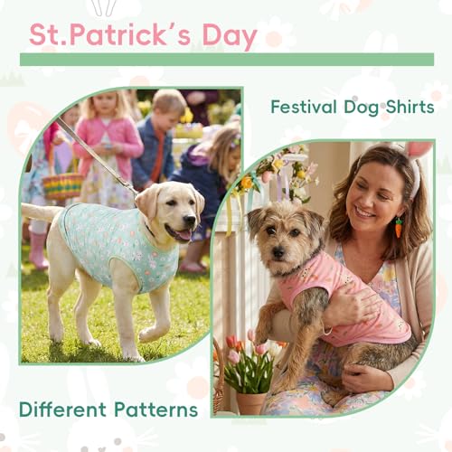 2-Pack Camisas de Perro con Patrones de Conejo y Zanahoria para Pascua miniatura 3