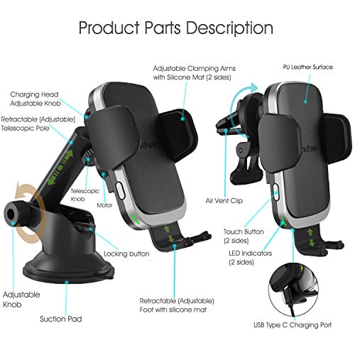 Wefunix 15W Caricatore Wireless Auto