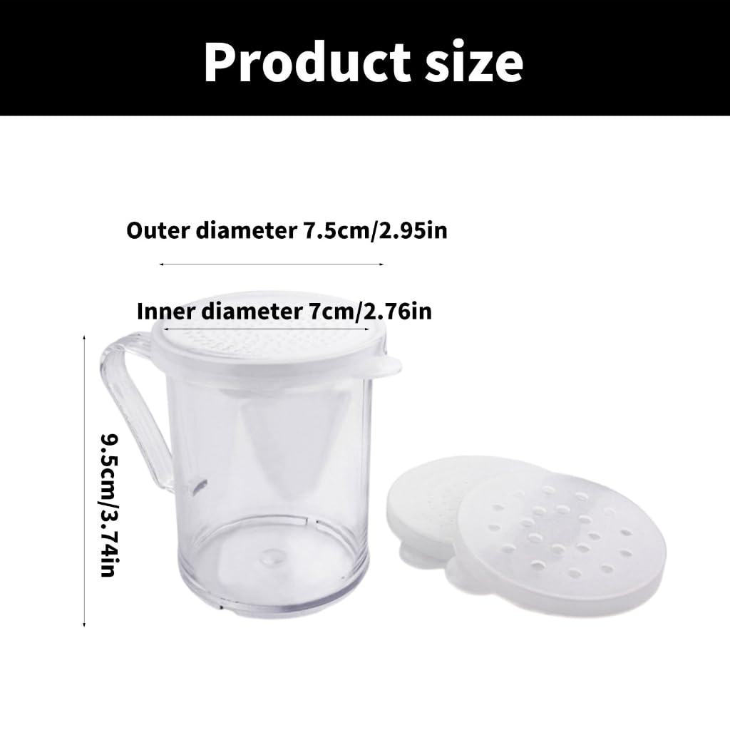 12-teiliges Zuckermehl-Zimtstreuer-Set, Gewürz-Staubwedel mit Griff, Küchenwerkzeug