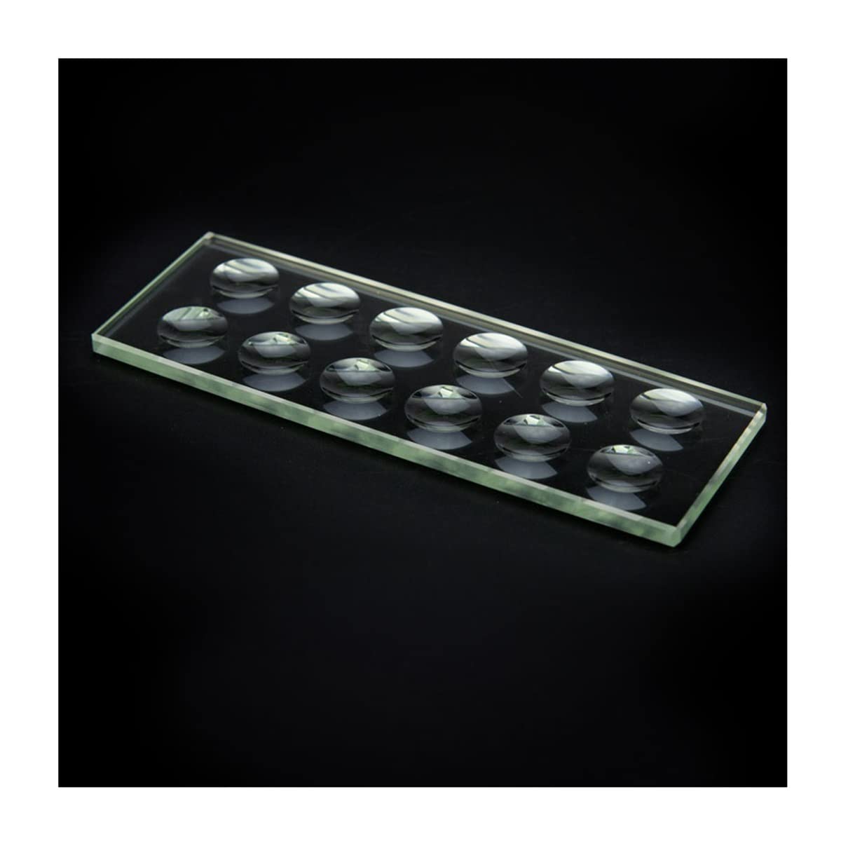 Kit de Accesorios para microscopios 5mm Espesor Circular Circular Cavidad Cavidad Biológica Microscopio Diapositiva Vidrio óptico Múltiples pozos Opcional Portaobjetos de microscopio