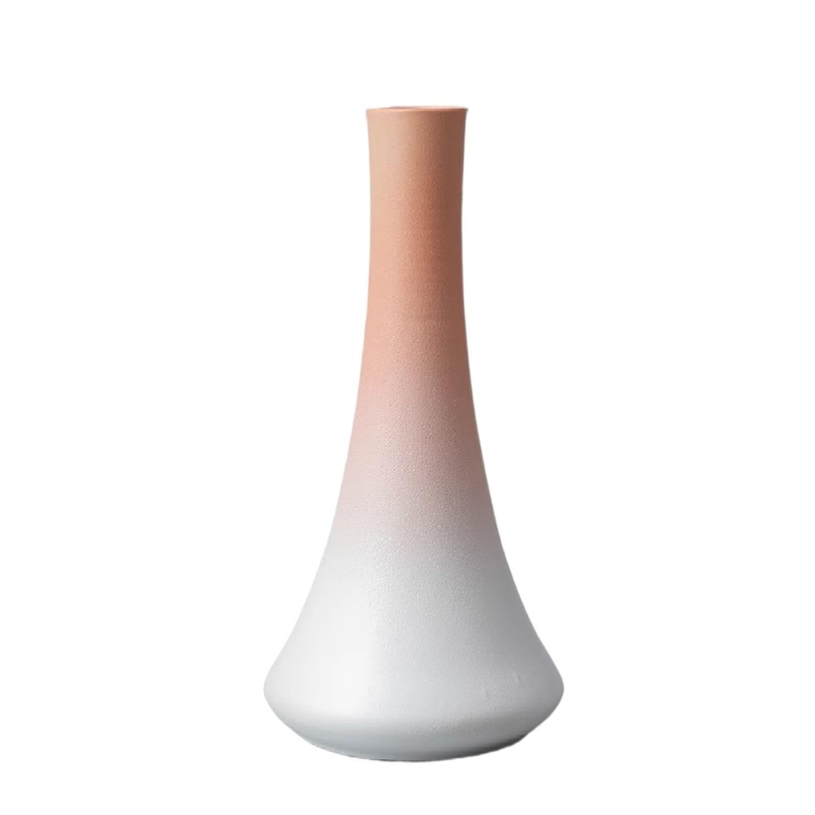 Geometric Vases Ceramic Small Flower Vase Home Decoration Crafts Tabletop Ornament Simplicity(Beige)