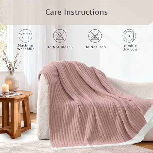 Save on WRENSONGE Pink Striped Throw Blanket - Use Code JLESID2I