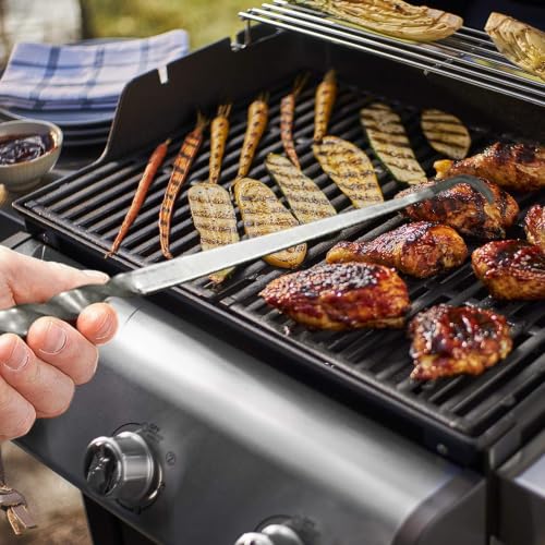 Volteador de costillas a la parrilla para evitar caídas de comida 2