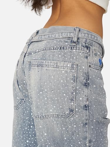 Aelfric Eden Womens Rhinestone Jeans Y2K Wide Leg Pants Unisex Loose Oversized Trousers Casual Baggy Streetwear Denim Pants3