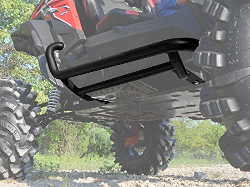 Superatv Rock Sliders Nerf Bars Tree Kickers For 2014+ Cfmoto Zforce 800Ex / 2017+ Cfmoto Zforce 1000 | Black | Constructed Of 1.75" Heavy-Duty Tubing | Powder Coat Finish |  Bolt-On Mounting #TOP2