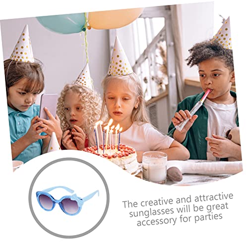 Amosfun 1 Par De Óculos De Sol Fofos Com Laço De Tinta Infantil Óculos De Sol Polarizados Óculos De