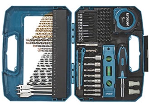Erbauer 100 Piece Drill bit Set Complete kit Multi Material Mixed Drill and Screwdriver setpiece
