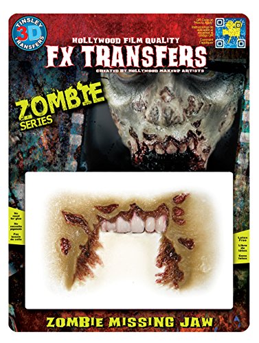 Zombie Missing Jaw Undead Walker 3D FX Transfer Costume Accessory