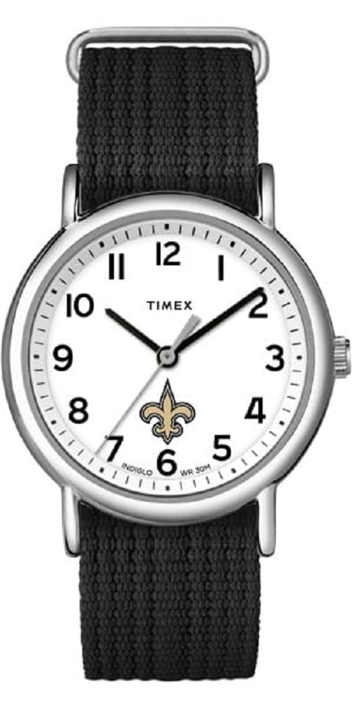TIMEX Unisex Weekender 38mm Watch with Slip-Thru Single Layer Strap