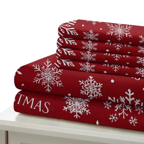 Housse de couette flocons de neige microfibre hypoallergénique douce - 7