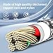 Firsting Multi Charging Cable,(2Pack 4FT) 3 in 1 Charging Cable for Multiple Devices, Nylon Braided Universal Charger Phone Charger Cord with Type-C,Micro USB,IP Port for iPhone16/15 Series/Phone&Pad