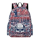 Baseball Gifts for Boston, Baseball Backpack Team Color Laptop Backpacks for Men Women, Large Capacity Travel Sport Bag for Team Fans
