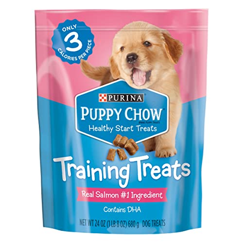 Purina Puppy Chow Training Treats, Healthy Start Salmon Treats - 24 oz. Pouch