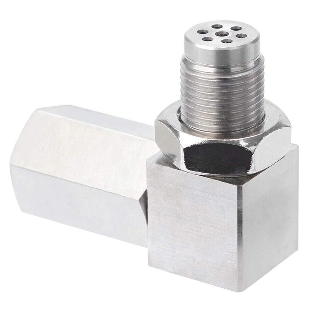 Tdkfdswdoa Universal Oxygen Sensor Extender 90 Degree 02 Bung Extension Catalytic Converter O2 Oxygen Sensor Spacer M18X1.5