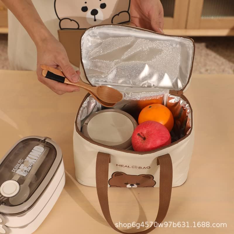 Miniatura 2 de Lonchera Kawaii con aislamiento, lindas loncheras para mujeres, lonchera aislada para mujer (B)